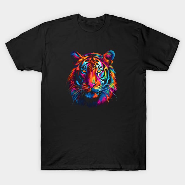 Neon Tiger #5 T-Shirt by Everythingiscute